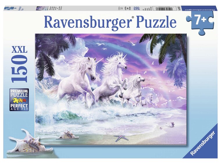 Product Image for Ravensburger Puslespill, Unicorn Beach 150 brikker XXL