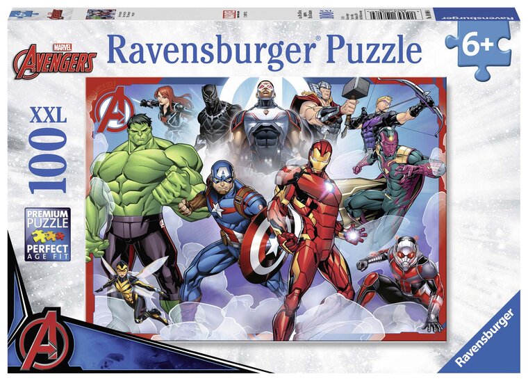 Product Image for Ravensburger Puslespill, Marvel Avengers 100 brikker XXL