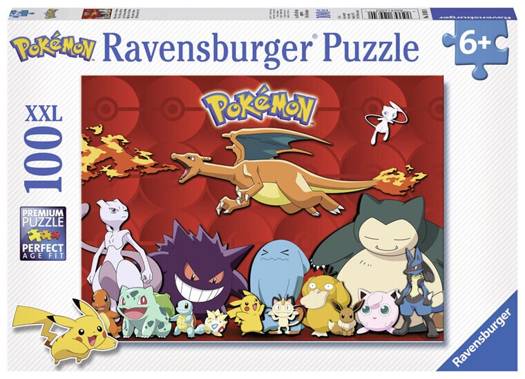 Product Image for Ravensburger Puslespill, My favorite Pokémon 100 brikker XXL