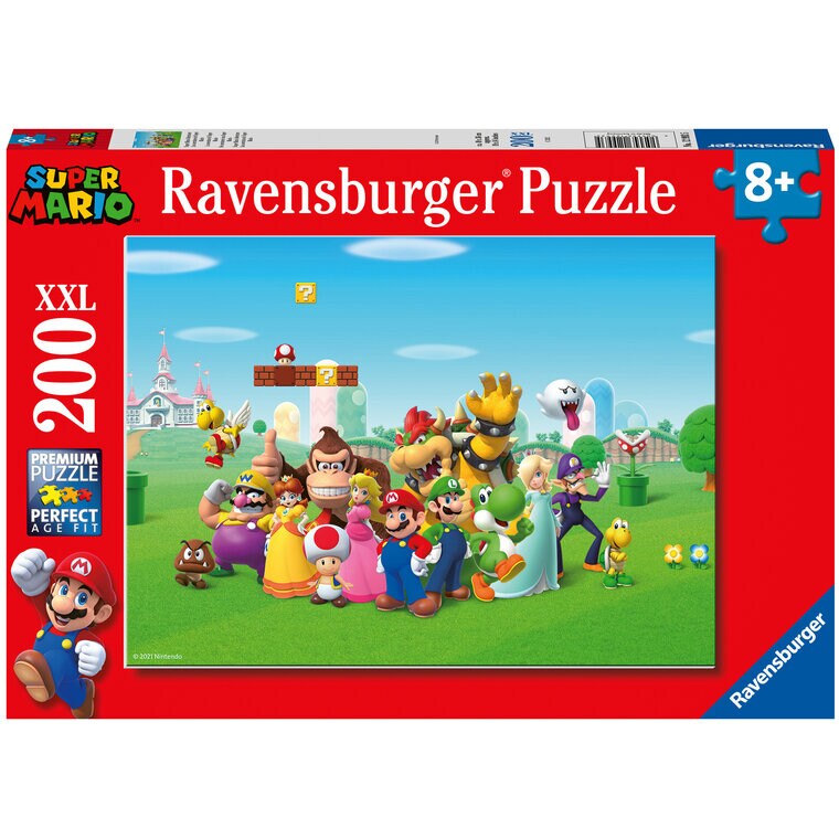Product Image for Ravensburger Puslespill, Super Mario Adventure 200 brikker XXL