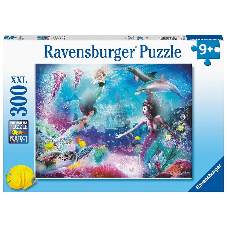 Product Image for Ravensburger Puslespill, Mermaid Kingdom 300 brikker XXL