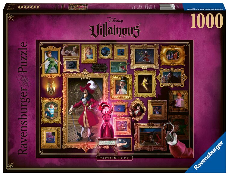 Product Image for Ravensburger Puslespill, Disney Villainous - Captain Hook 1000 brikker
