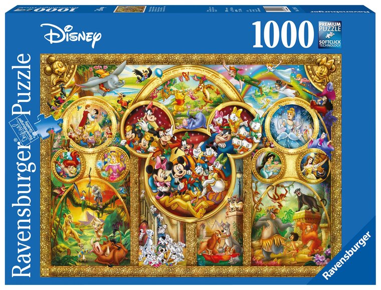 Product Image for Ravensburger Puslespill, The Best Disney Themes 1000 brikker