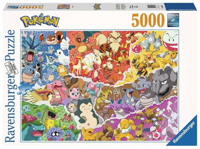 Product Image for Ravensburger Puslespill, Pokémon Allstars 5000 brikker