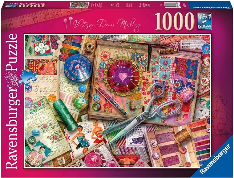 Product Image for Ravensburger Puslespill, Vintage Dressmaking 1000 brikker