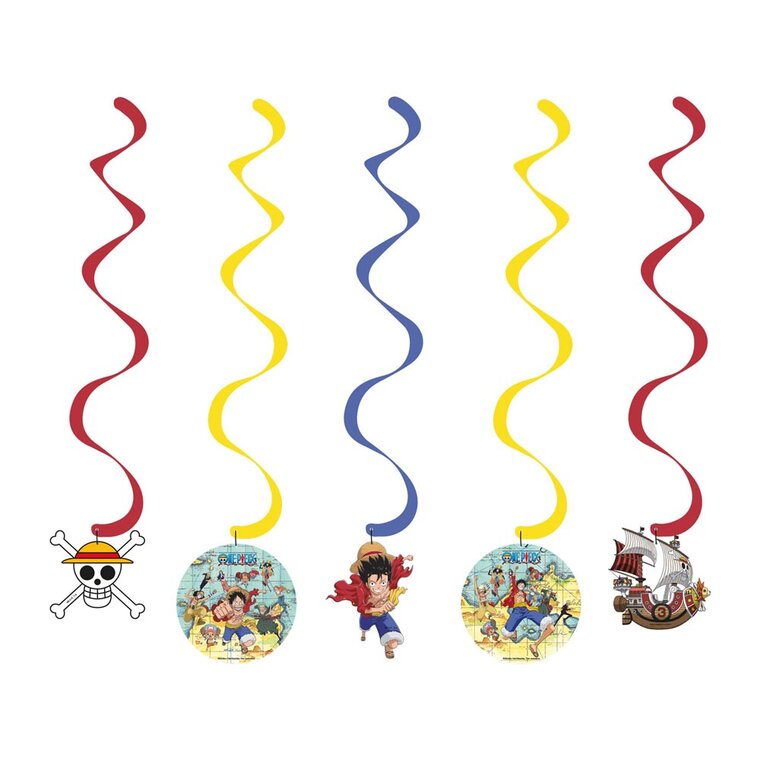 Product Image for One Piece - Hengende Swirl Dekorasjoner 5 stk.