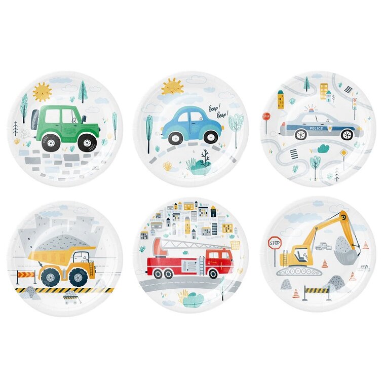 Product Image for Kjøretøy Asjetter 6 stk.