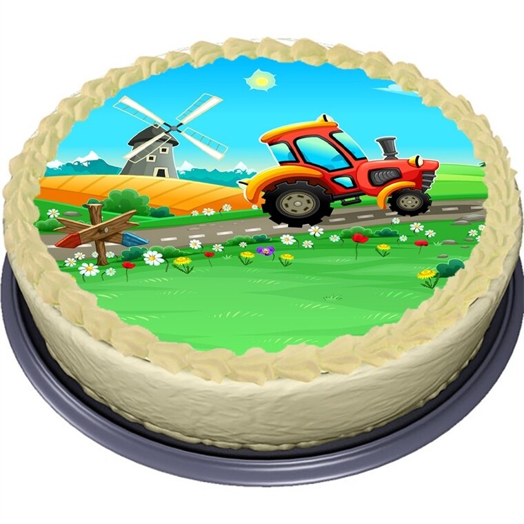 Product Image for Traktor, Kakebilde Sukkerpasta