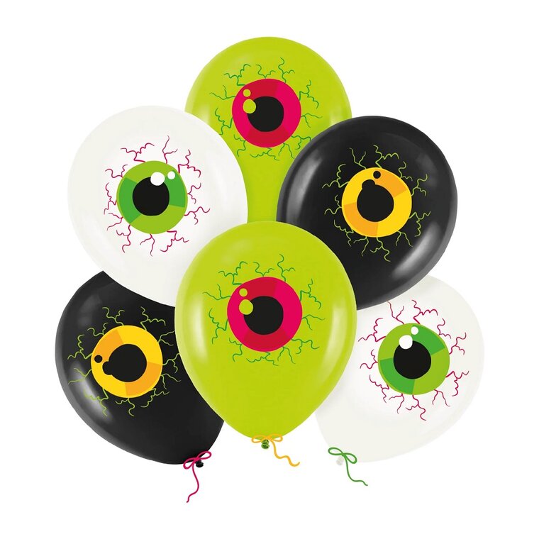 Product Image for Halloweenballonger med Skumle Øyne 6 stk.