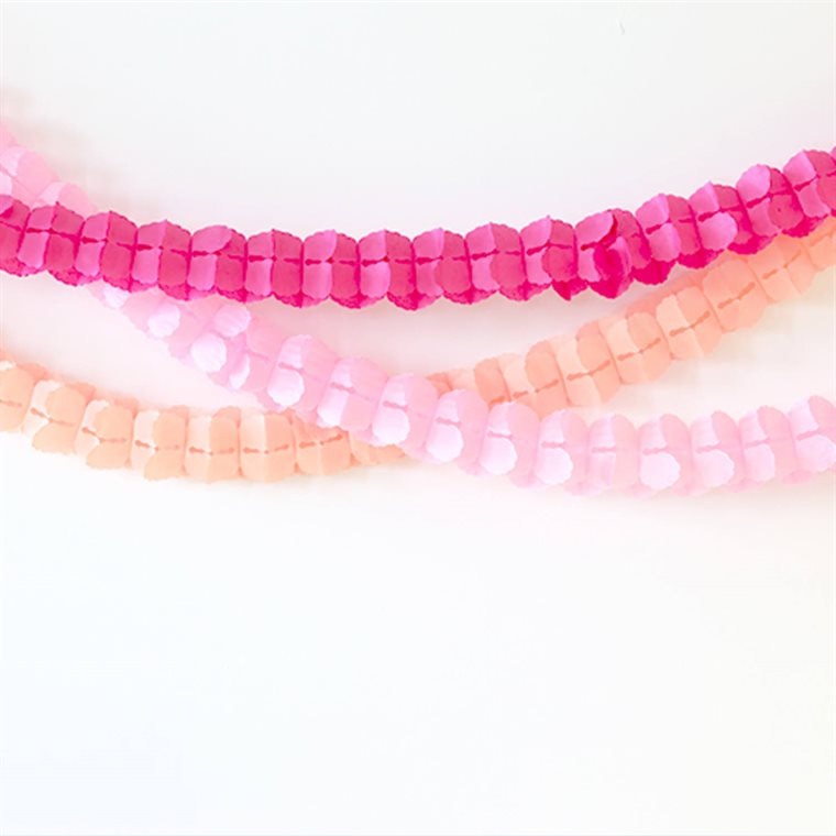 Product Image for Papirgirlander Rosa 3 meter 3-stk