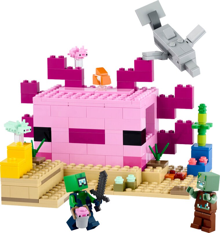 Product Image for LEGO Minecraft - Axolotl-huset 7+