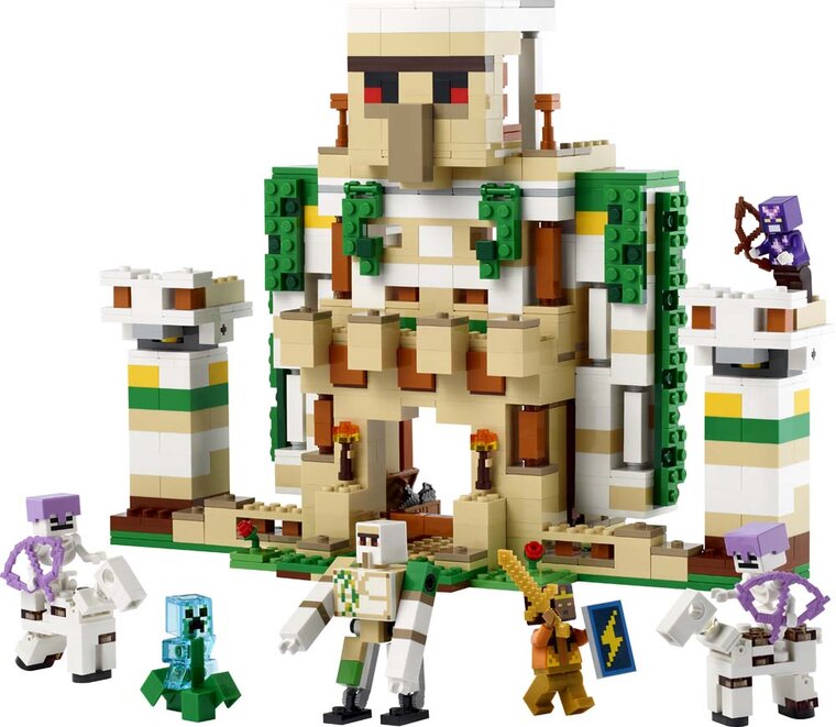 Product Image for LEGO Minecraft - Jerngolemens borg 9+