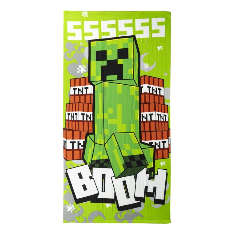 Product Image for Minecraft - Badhåndkle Creeper 70 x 140 cm