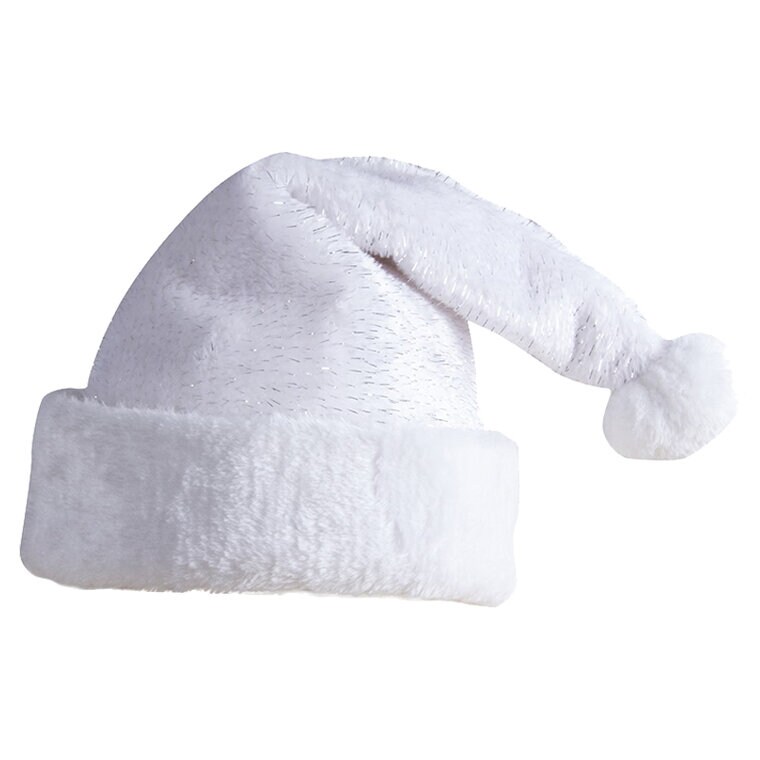 Product Image for Hvit nisselue med glitter - barnestørrelse