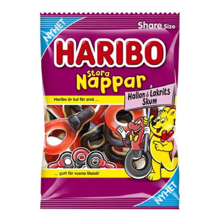 Product Image for Haribo Stora Smokker Bringebær/Lakris 170 gram