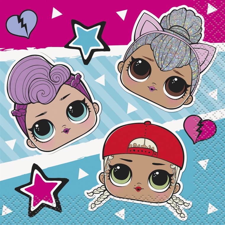 Product Image for LOL Surprise - Servietter 16 stk.