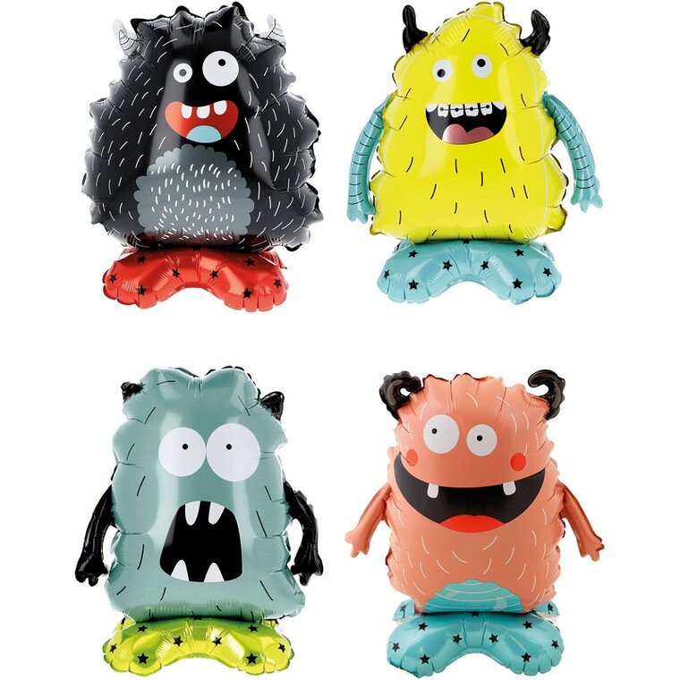 Product Image for Folieballonger Frittstående Monster 40 cm 4 stk.