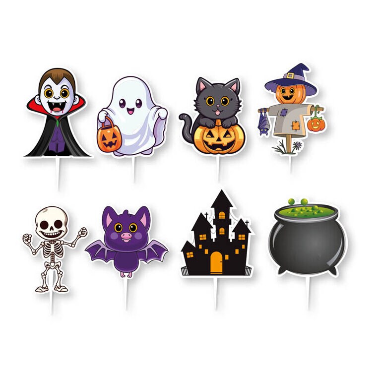Product Image for Halloween Caketoppers 16 stk.