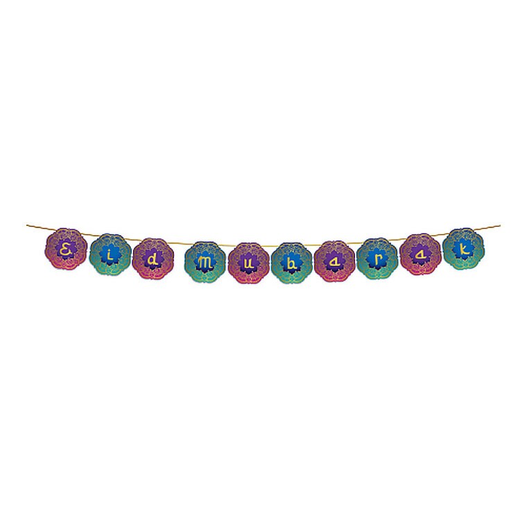 Product Image for Eid Mubarak - Girlander Flerfarget 2 meter