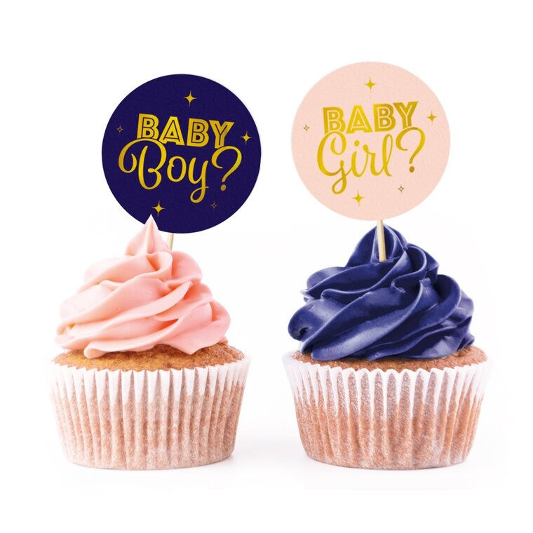 Product Image for Gender Reveal Muffinsdekorasjoner 12 stk.