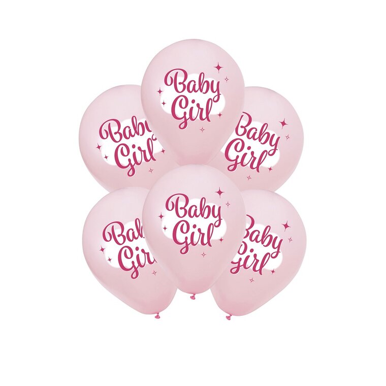 Product Image for Navn: Baby Girl Ballonger 8 stk.