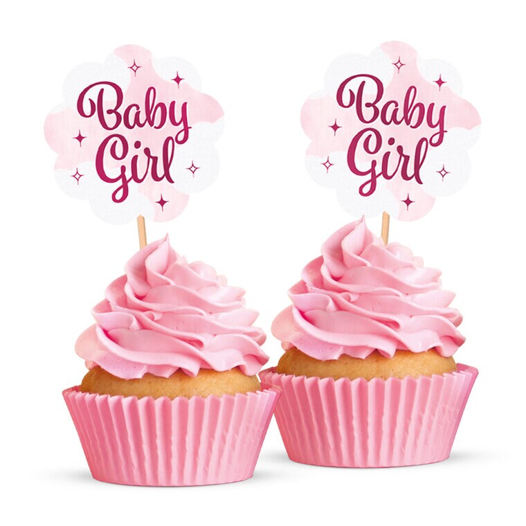 Product Image for Baby Girl Muffinsdekorasjoner 12 stk.