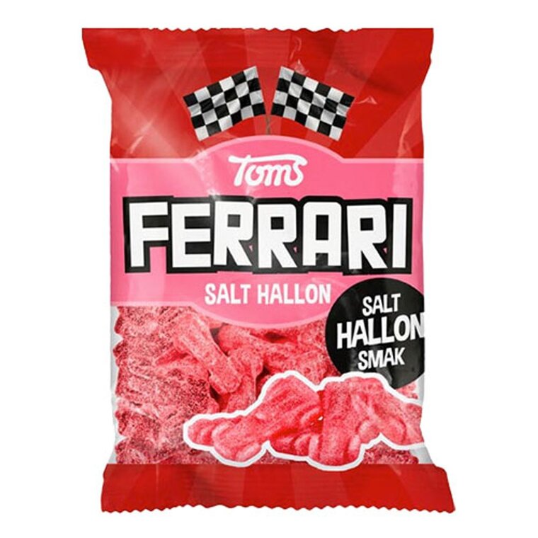 Product Image for Ferrari Salt Bringebær Godteripose 120 gram
