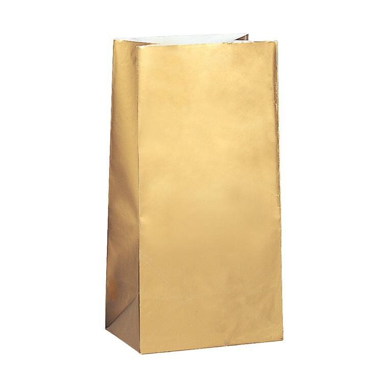 Product Image for Godteposer i papir - Gullmetallic 10 stk.