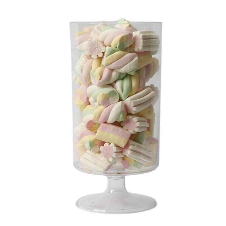 Product Image for Godteriskål av plast på fot sylinderformet 25 cm