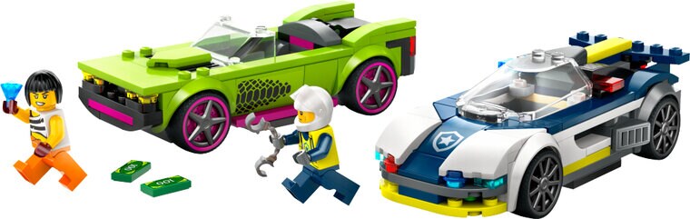 Product Image for LEGO City - Politibil på muskelbil-jakt 6+