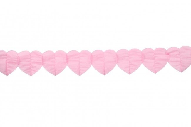 Product Image for Papirgirlander med rosa hjerter 6 meter