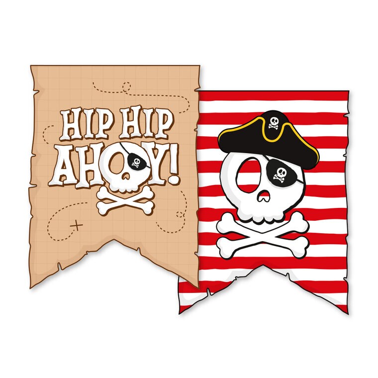 Product Image for Pirate Hip Hip Ahoy Girlander 6 meter
