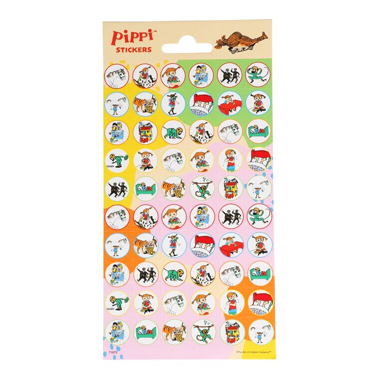 Product Image for Pippi Langstrømpe Klistremerker 60 stk.