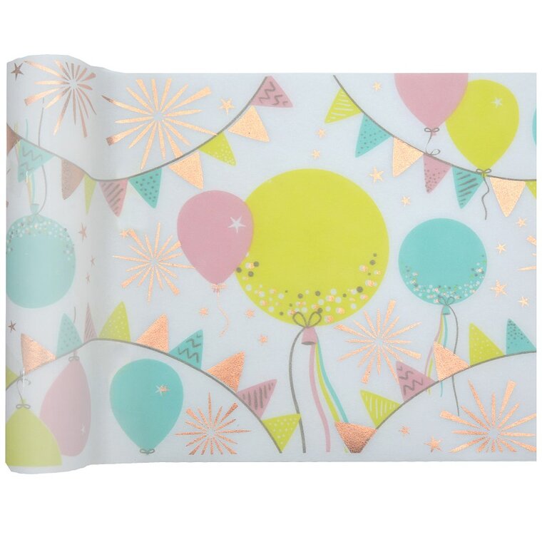 Product Image for Bursdagskake Rosegull - Bordløper 3 meter