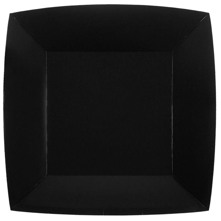 Product Image for Papptallerkener 23 cm - Svart 10 stk.
