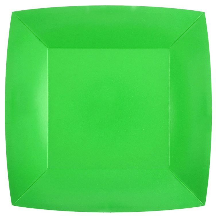 Product Image for Papptallerkener 23 cm - Grønn 10 stk.