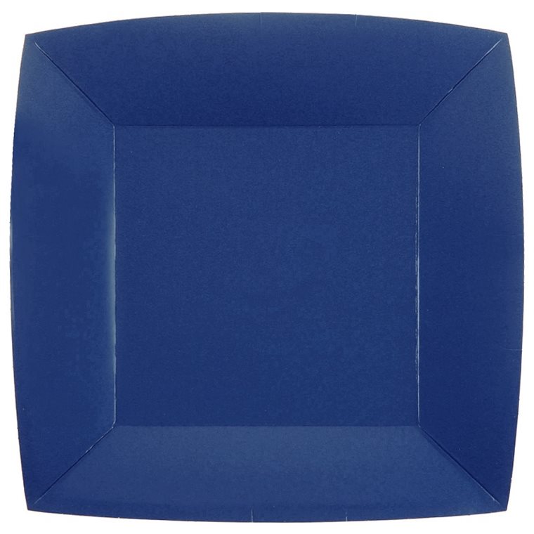 Product Image for Papptallerkener 23 cm - Mørkeblå 10 stk.