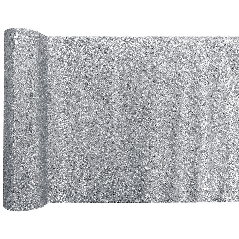 Product Image for Bordløper - Sølv Glitter 3 meter