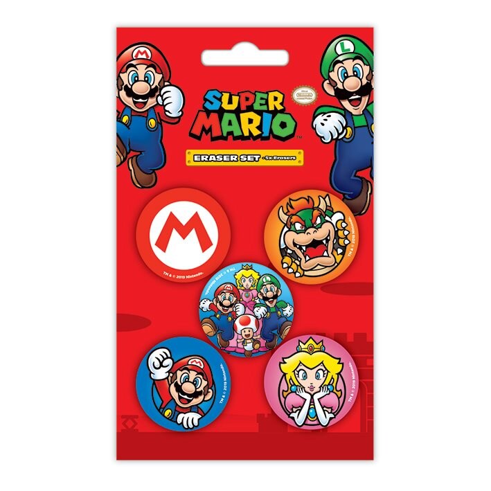 Product Image for Super Mario - Viskelær 5 stk.