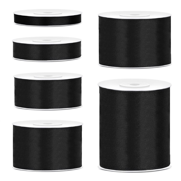Product Image for Satengbånd, Sort 25 meter