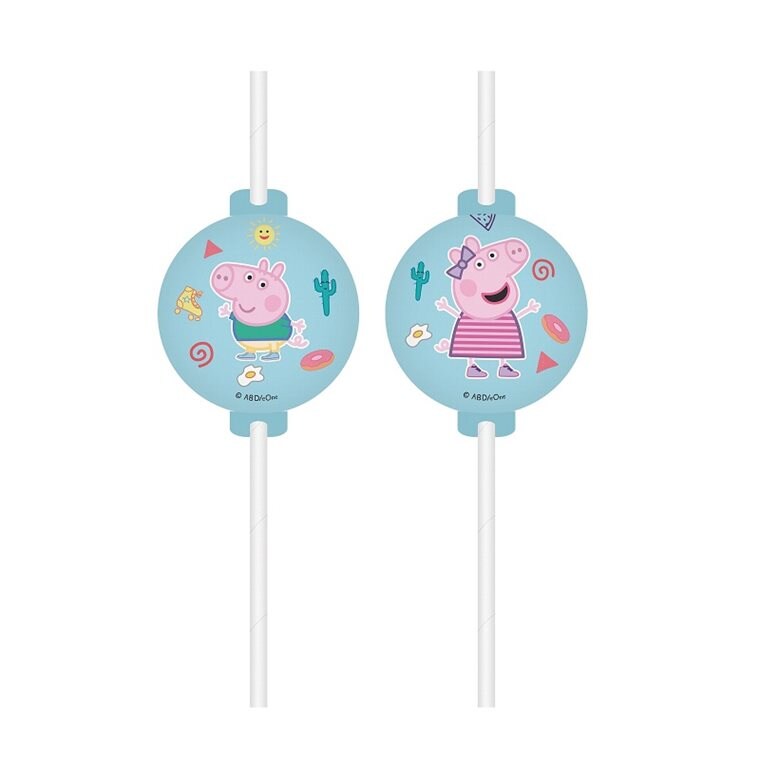 Product Image for Peppa Gris - Pappsugerør 4 stk.
