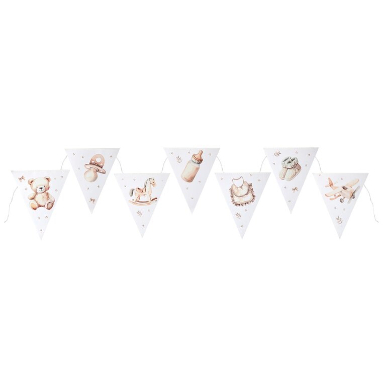 Product Image for Little Teddy Babyshower Flaggirlander 3 meter