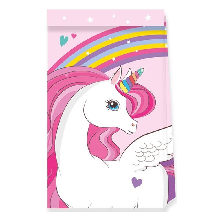 Product Image for Unicorn Rainbow - Godteposer av papir 4 stk.