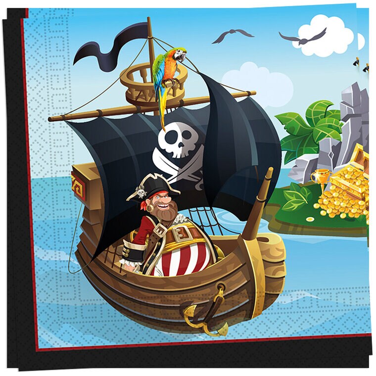 Product Image for Pirates Island - Servietter 20 stk.