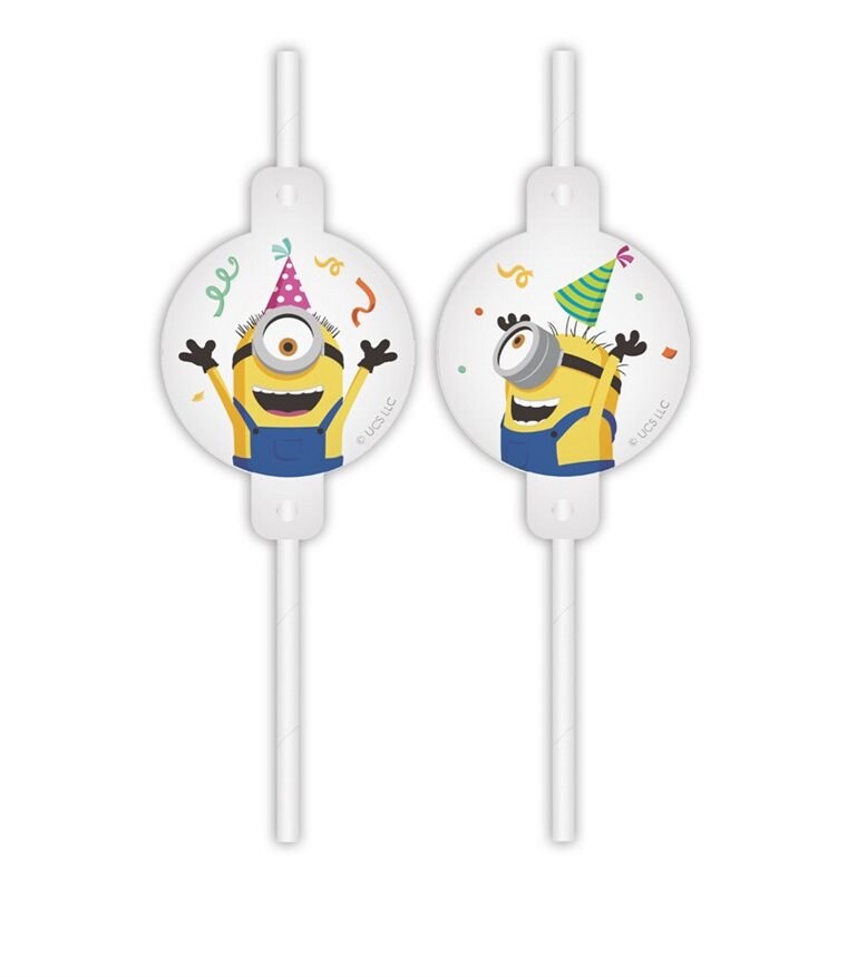 Product Image for Minions - Pappsugerør 4 stk.