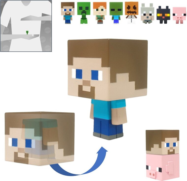 Product Image for Minecraft - Mini Mob Heads figurer 5 cm usortert