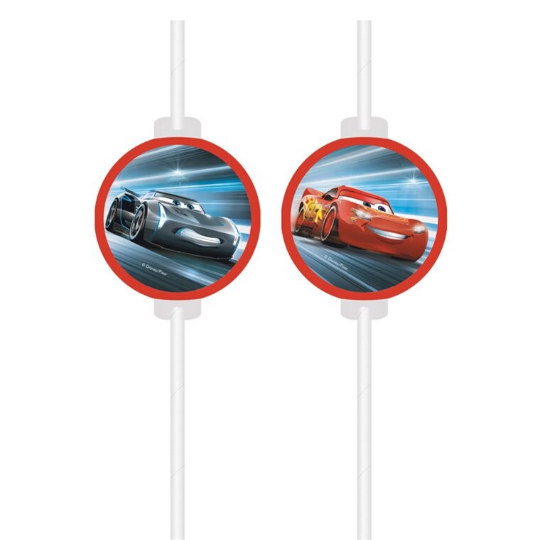 Product Image for Disney Biler - Pappsugerør 4 stk.