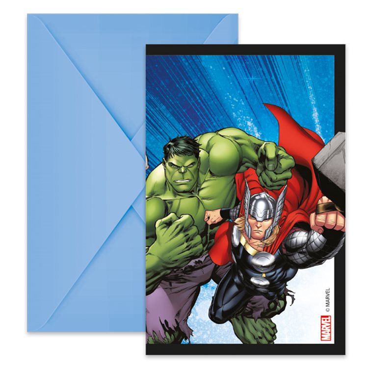 Product Image for Avengers - Invitasjoner med konvolutter 6 stk.