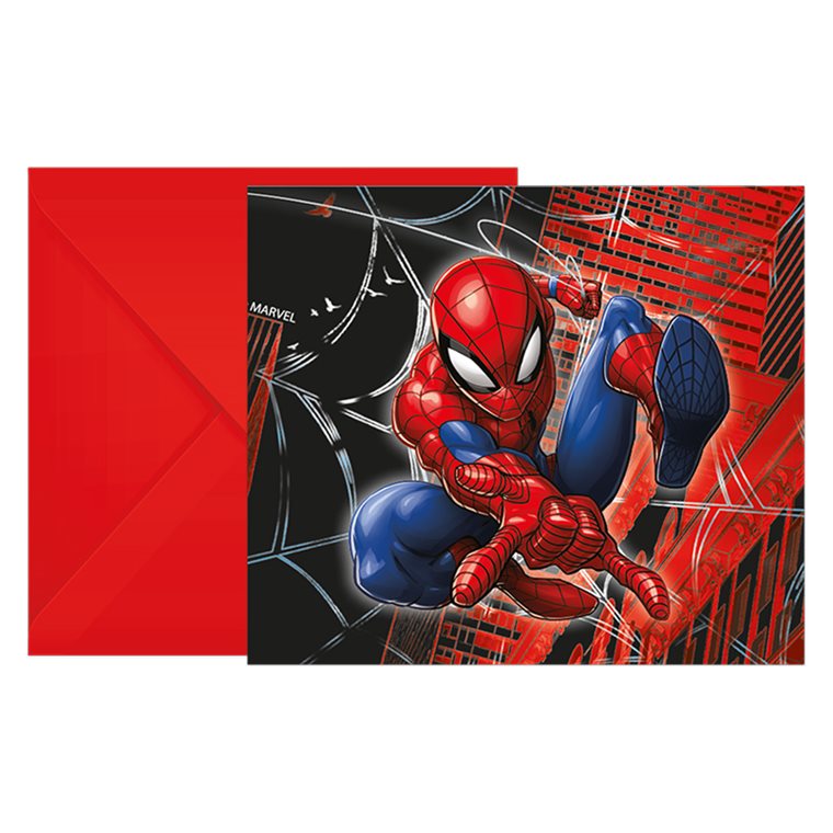 Product Image for Spider-Man Invitasjoner med konvolutter 6 stk.