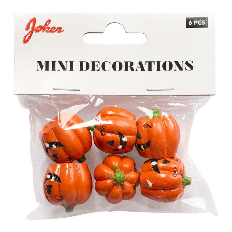 Product Image for Halloweendekorasjon - Små gresskar 2,3 cm 6 stk.